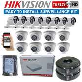 16 CCTV Complete Camera Hik Vision 720