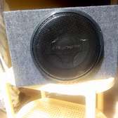pioneer 307d2 doublecoil subwoofer with slanted enclosure
