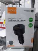 VIDVIE Dual Type-C & USB Fast Charge Car Charger