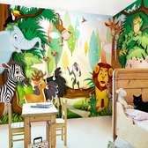Kids room 3d wall murals