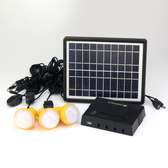 Solar Lighting System With 3 Bulbs And Panel