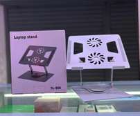YL-906 Adjustable Laptop Stand with Cooling Fans White