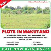 Plot for sale in Makutano Mwea