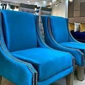 Modern elegant blue Arm chairs