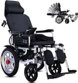 Dual Motors Reclining Electric Wheelchair Portable Folding