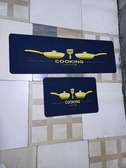 2 piece antislip rubber kitchen mats