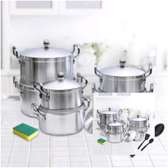 Stainless steel tornado cookware set14pcs cookware with lids