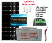 Sunnypex 120W affordable home use solar fullkit