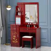 Maroon dressing table with pullout drawers