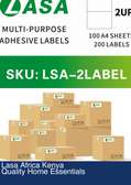 LASA 2 Up A4 Sheets Barcode Adhesive Label - 1 Pack
