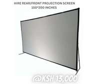 hire a large projector screen for your events.