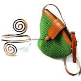 Womens Green kiondo + armlet