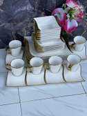 30pcs gold rimmed dinner set
