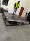 Led panels screens & raised stage/dias