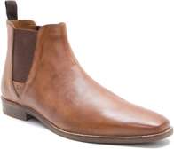 Classic Brown Leather Chelsea Boots Men’s Size