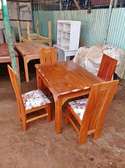 Thick Mahogany Wood 4 Seater Dining Sets