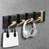 Folding Hideaway Self Adhesive Wall Hooks-Set of 4