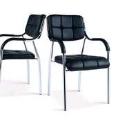 Leather armrest office chair