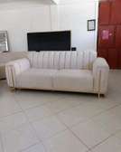 Chunnel tufted 3 seater beige couch