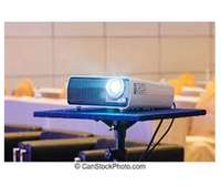 projectors and projection screens for hire
