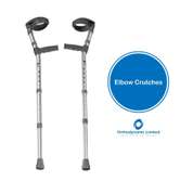 Adjustable elbow crutch