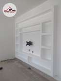 Gypsum TV unit installation in Nairobi Kenya