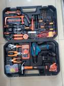 12V Cordless Drill Tools Set Household Toolbox
