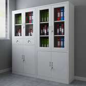 2-Door metallic office storage cabinet