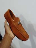 Tods Suede Loafers Horsepit Loafers Mens Shoes Brown
