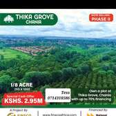 1/8Acre Residential plots at Thika Groove Chania