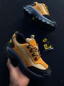 CAT Hiking Shoes Yellow Black Heavy-Duty Sole