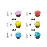 Cake Turntable Piping Tip Nozzle Pastry Bag-206 Pcs/set