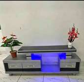 Lukeo grey black Tv stand with LED light