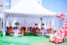 Shimmer walls,tents,tables ,chairs and general decorations