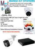 4 IP CAMERAS 4MP FULL COLOR DAY & NIGHT WITH VOICE RECORDING