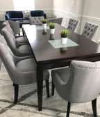 Modern 8-Seater Grey Chesterfield Dining table
