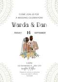 Wedding | Invitation Digital Cards  (African themed)