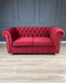 Red chesterfield 2 seater sofa
