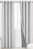 LIght grey linen curtain...