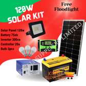 120w Solar Kit with Free Floodlight.