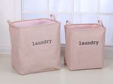 Cotton Linen Laundry Basket