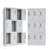 Metallic 9 Door Locker Cabinet