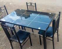 Solid flat 4 seats dining table