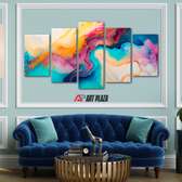 Abstract 5 piece wall hangings