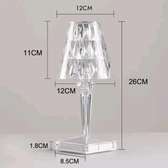 *Rechargeable Unique Diamond Table Lamp