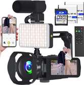 Video Camera 8k Camcorder 48MP UHD WiFi