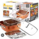 Long handle copper pan