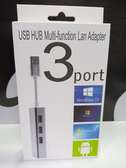 USB Ethernet Adapter USB Hub To RJ45 Lan Network Card
