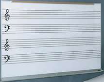 Customized music whiteboards