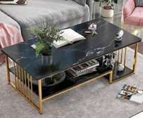 Executive White marble coffee tables.